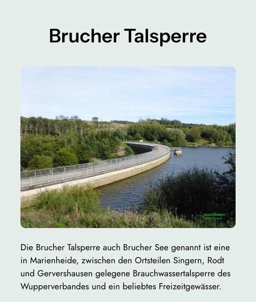 Bruchersee-Gummersbach Nord Marienheide エクステリア 写真